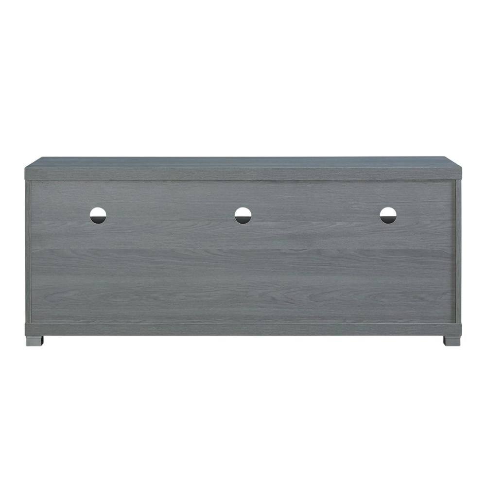 Grey TV Stand for up to 60-inch Screens with Sturdy Construction, Modern Design