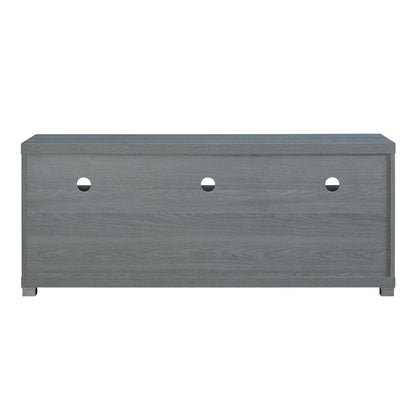 Grey TV Stand for up to 60-inch Screens with Sturdy Construction, Modern Design