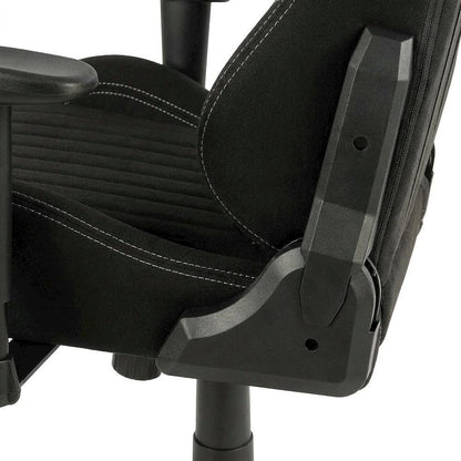 Black Fabric Ergonomic High Back Racing Gaming Chair