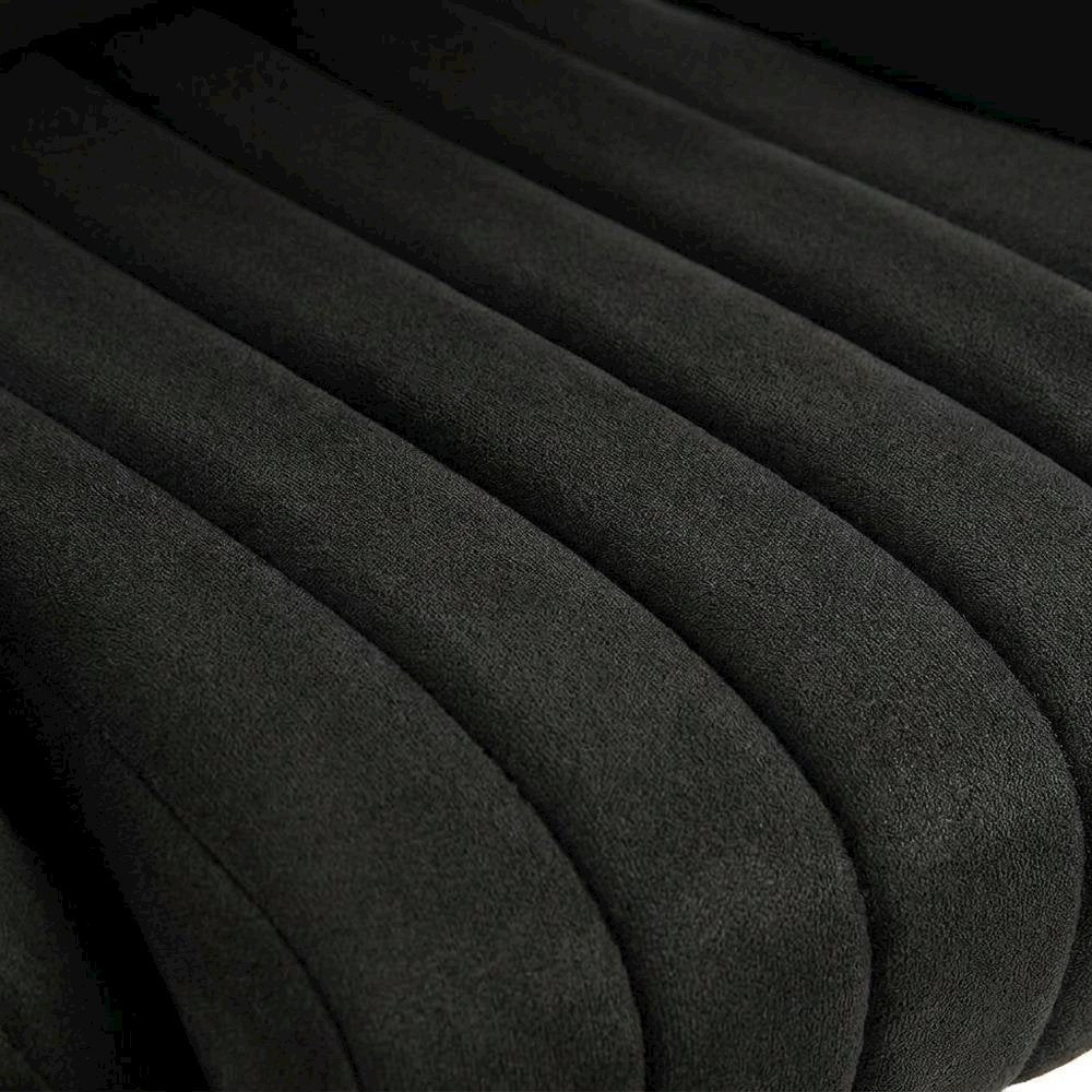 Black Fabric Ergonomic High Back Racing Gaming Chair