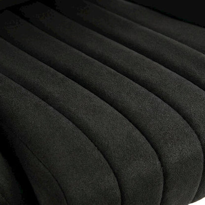 Black Fabric Ergonomic High Back Racing Gaming Chair