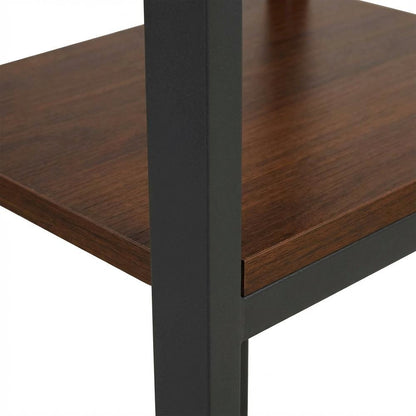 Two Tone Office Desk With Storage And Wood Finish For Home Or Workspace