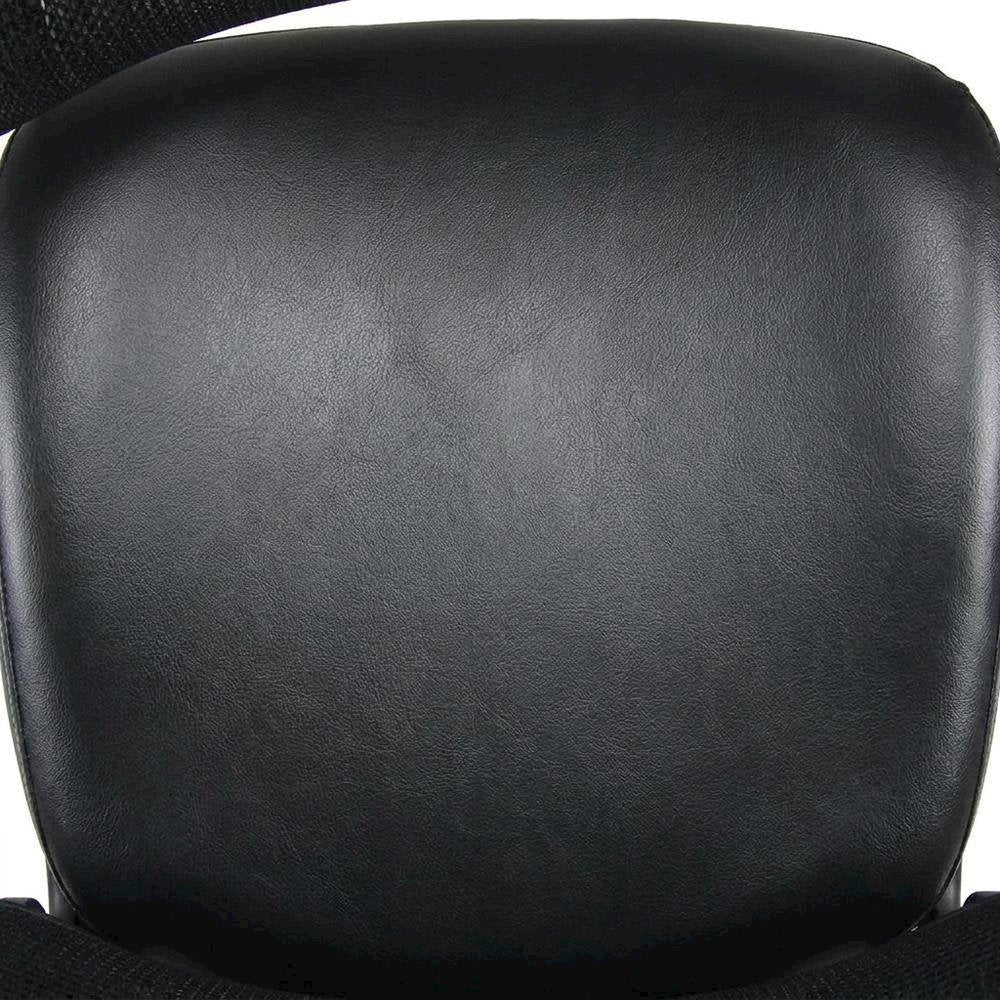 Black Mid-Back Mesh Office Chair with Adjustable Armrests for Comfort