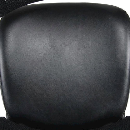 Black Mid-Back Mesh Office Chair with Adjustable Armrests for Comfort