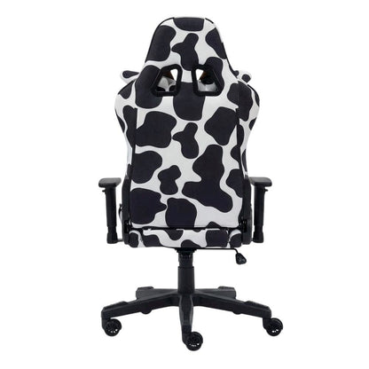 Cowhide Comfort Gaming Chair with High-Back Support and Cushioned Seat