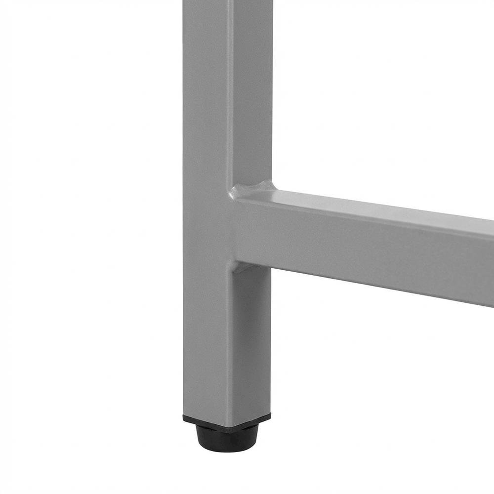 Two-Tone Desk, Storage, Sand Finish Modern Workstation, Drawer And Shelf