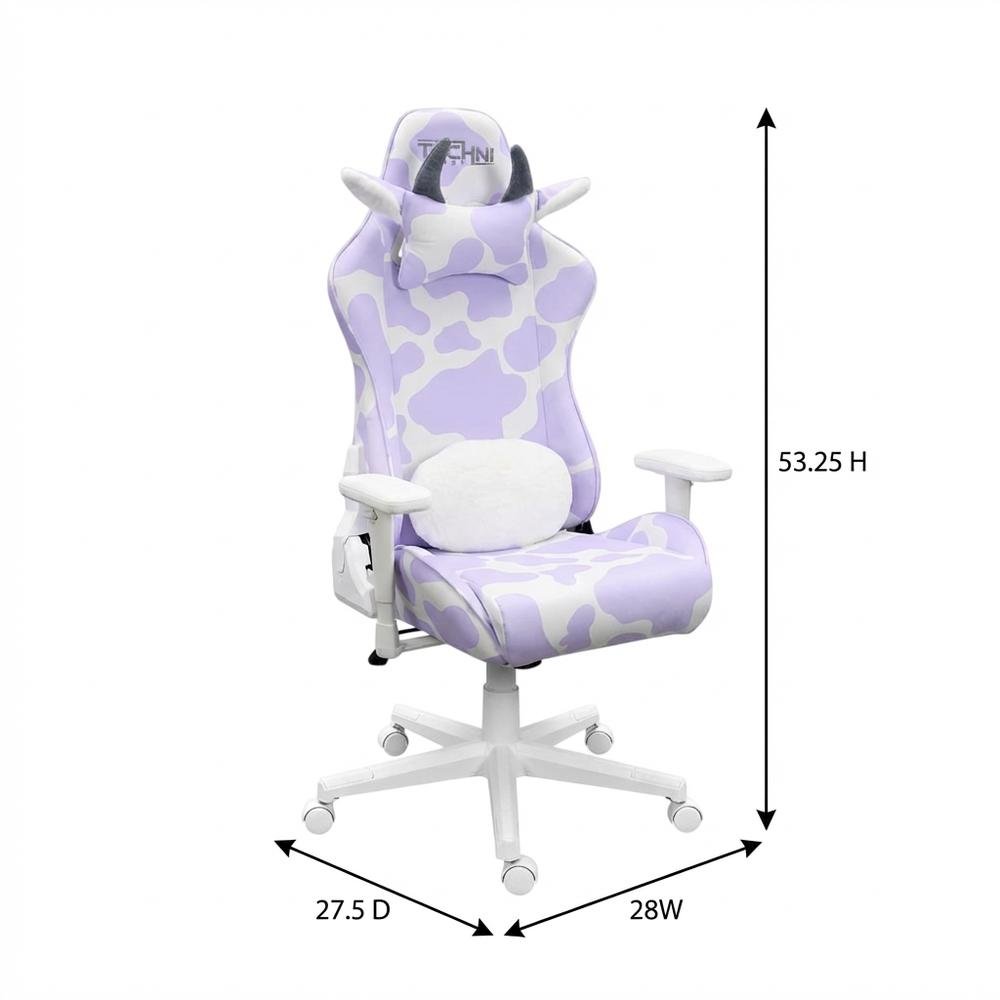 Gaming Chair with Nylon and Alloy Steel Frame for Comfort and Support