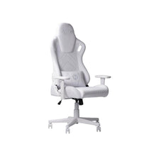 White Luxe Velvet Gaming Chair with High-Back Design and Cushioned Seat