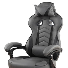 Reclining PU Leather Executive Office Chair with Footrest