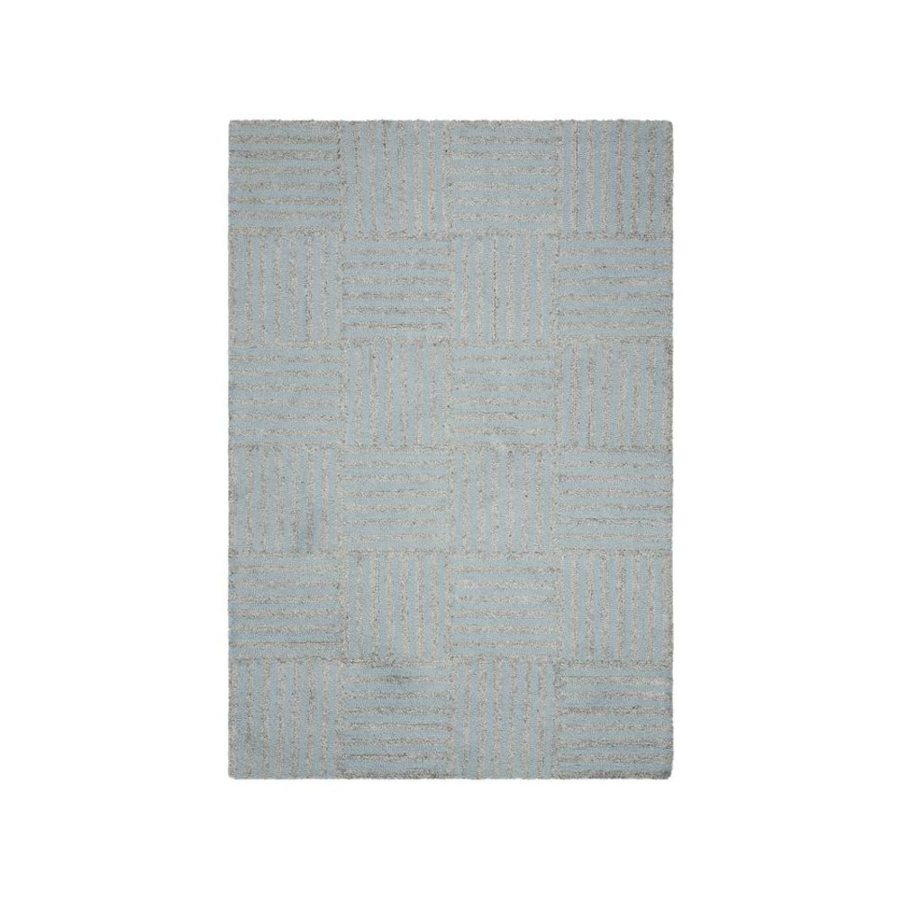 Abstract, BLUE / GREY, 4' X 6', Area Rug, ABT602M-4