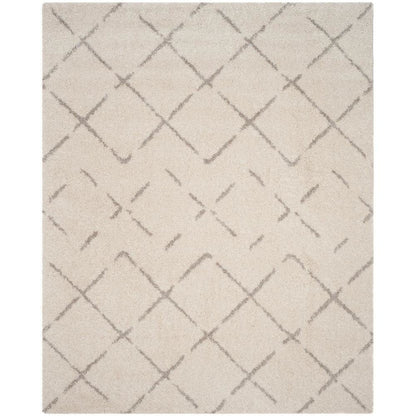 Ivory/Beige Area Rug with Power Loomed Large Rectangle Design for Living Room