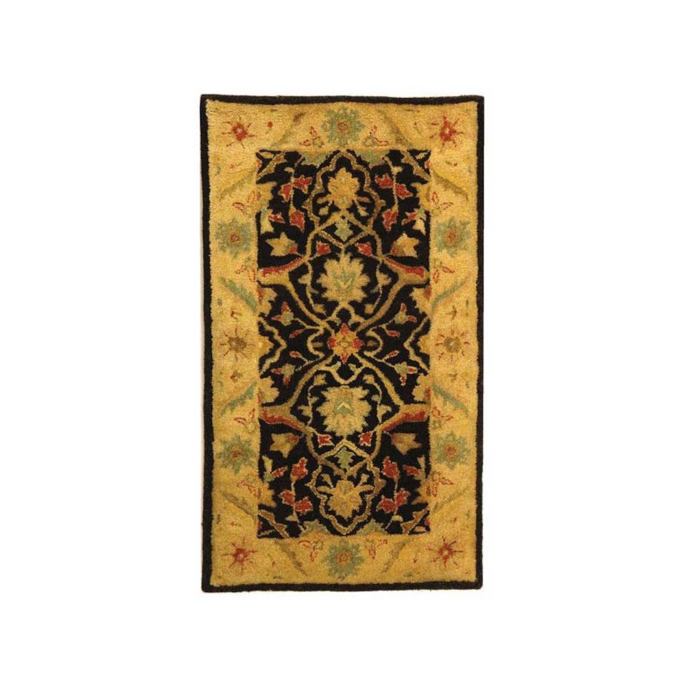 ANTIQUITY, BLACK, 2'-3" X 12', Area Rug, AT14B-212