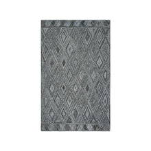 Abstract, BLUE / BLACK, 5' X 8', Area Rug, ABT618M-5