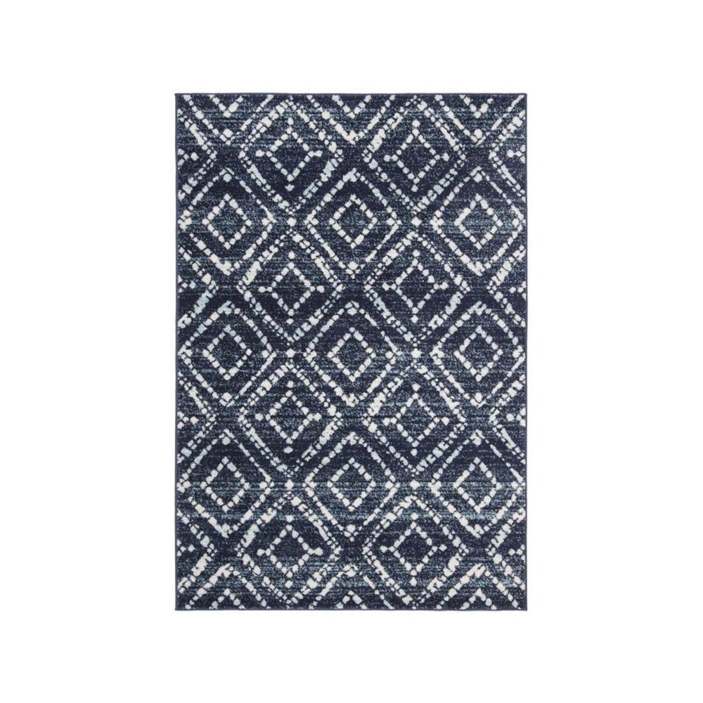 Adirondack, NAVY / IVORY, 5'-1" X 7'-6", Area Rug, ADR131N-5