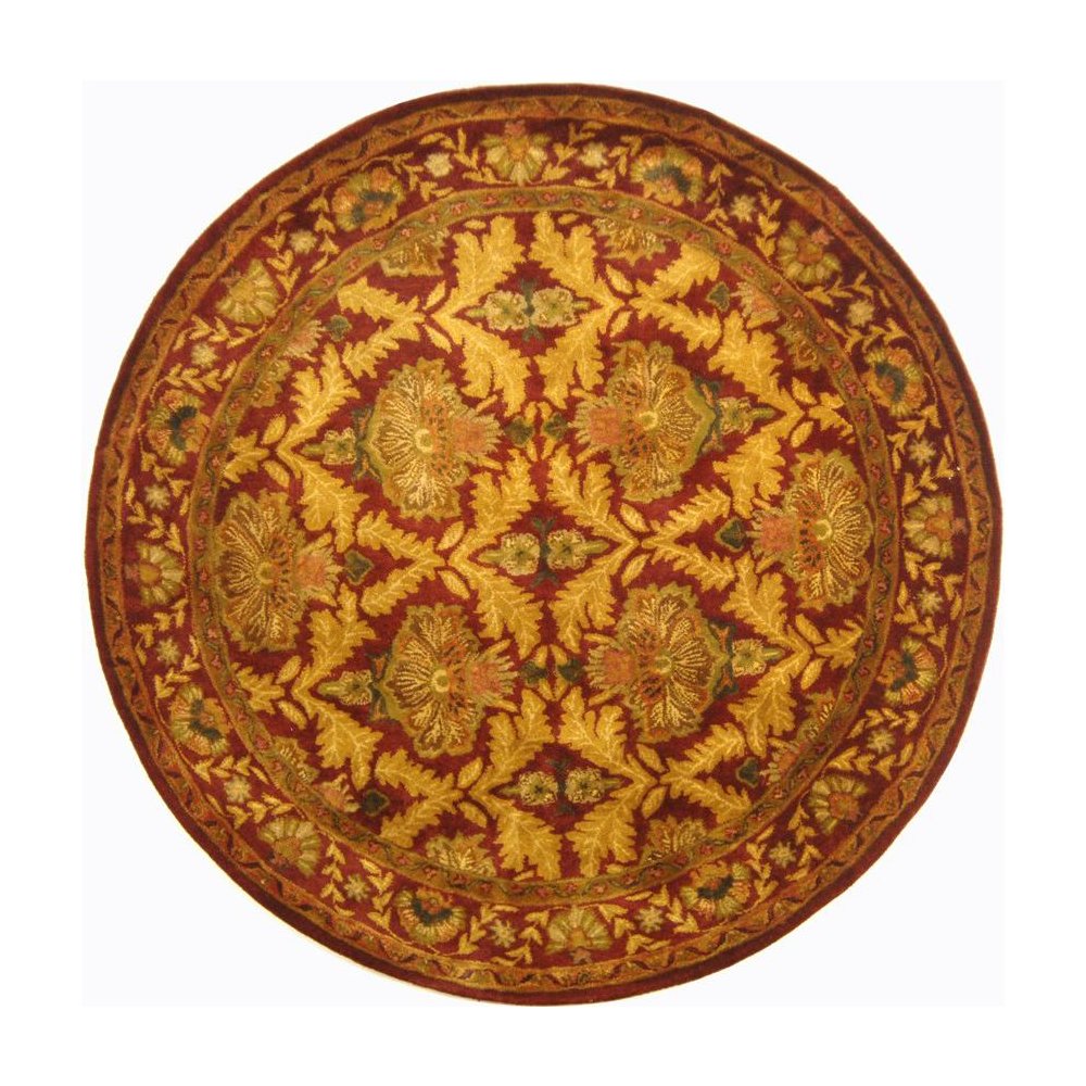 ANTIQUITY, WINE / GOLD, 6' X 6' Round, Area Rug, AT54A-6R