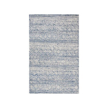 Abstract, BLUE / IVORY, 6' X 6' Round, Area Rug, ABT343N-6R