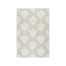 Abstract, AQUA / IVORY, 6' X 6' Round, Area Rug