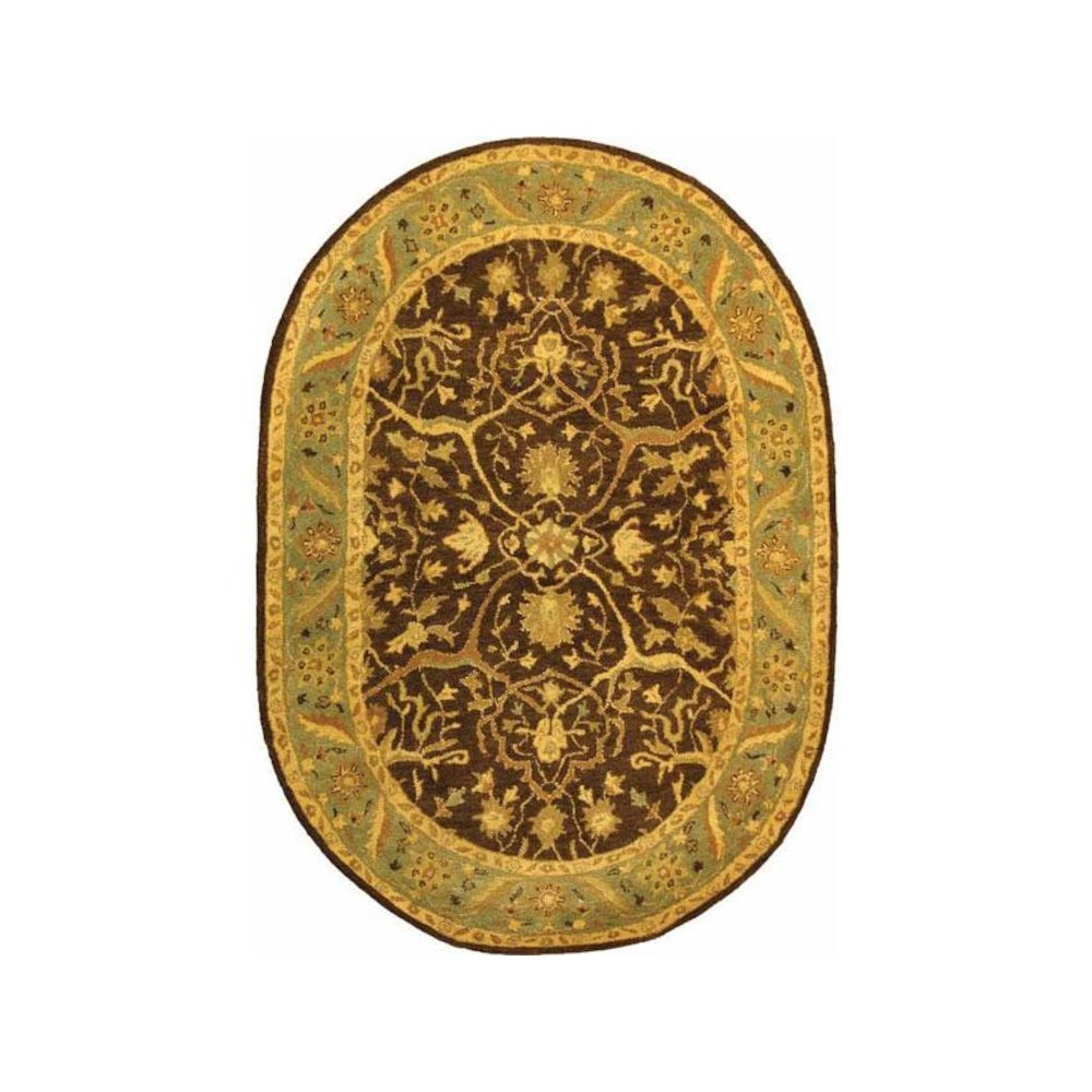 ANTIQUITY, BROWN / GREEN, 8' X 8' Round, Area Rug, AT14F-8R