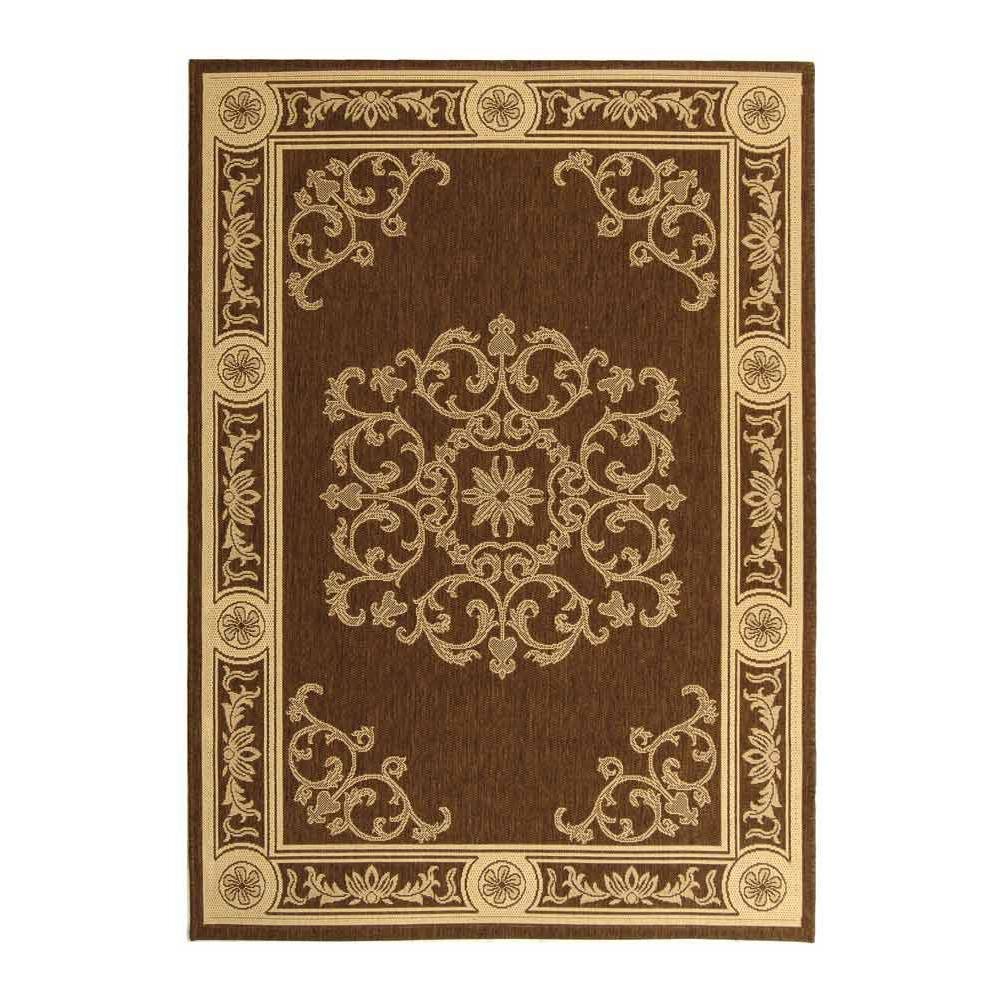 COURTYARD, CHOCOLATE / NATURAL, 2'-3" X 14', Area Rug, CY2914-3409-214