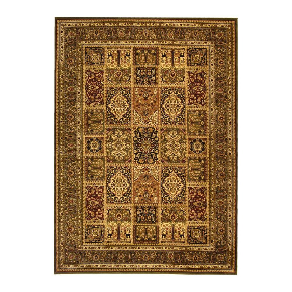 LYNDHURST, MULTI / GREEN, 9' X 12', Area Rug