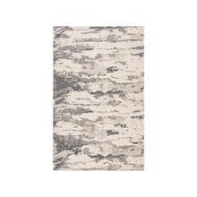 Abstract, CHARCOAL / IVORY, 6' X 6' Round, Area Rug