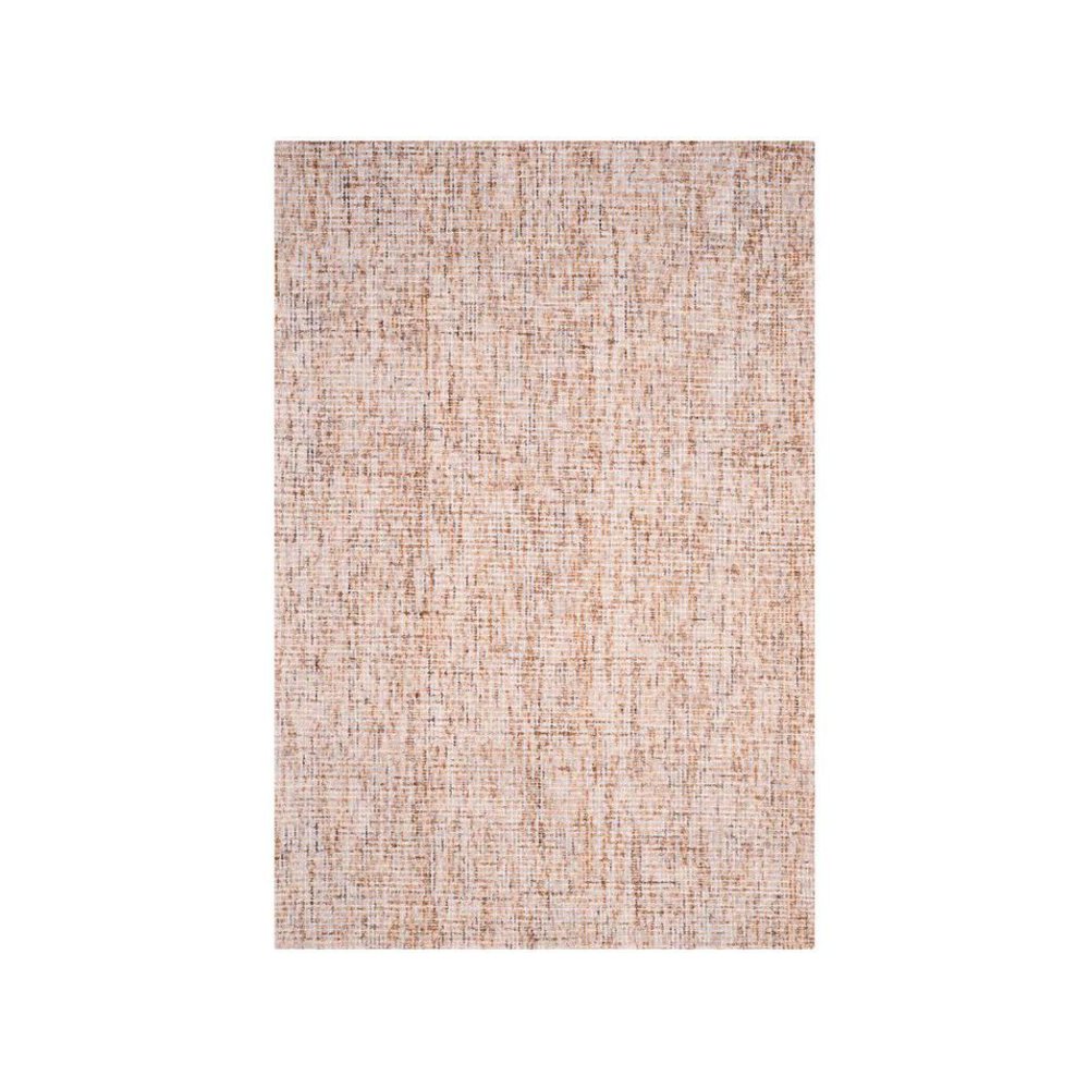 Abstract, BEIGE / RUST, 6' X 6' Square, Area Rug