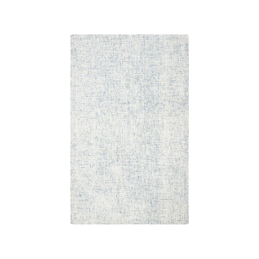 Abstract, IVORY / BLUE, 6' X 6' Round, Area Rug, ABT470M-6R