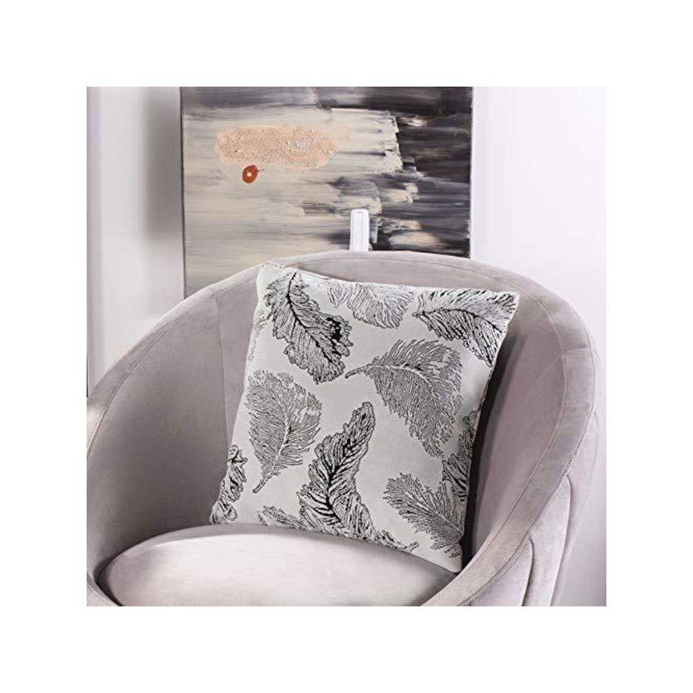 Livie Pillow, White/Black