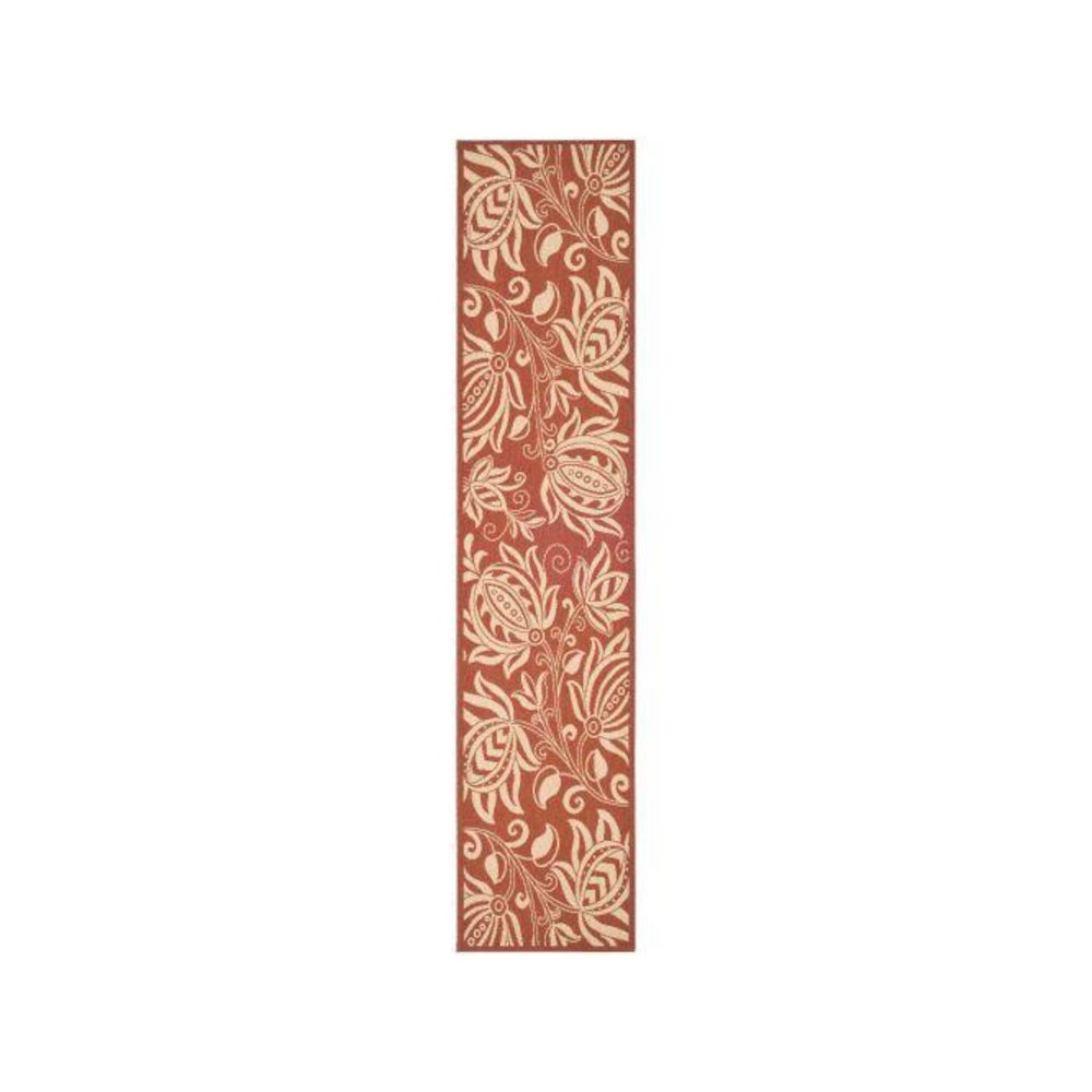COURTYARD, RED / NATURAL, 2'-3" X 10', Area Rug, CY2961-3707-210