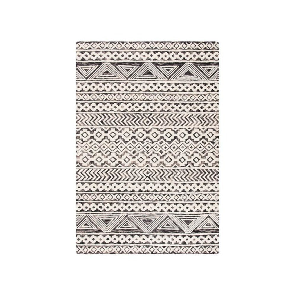Abstract, IVORY / GREY, 6' X 6' Round, Area Rug, ABT259F-6R