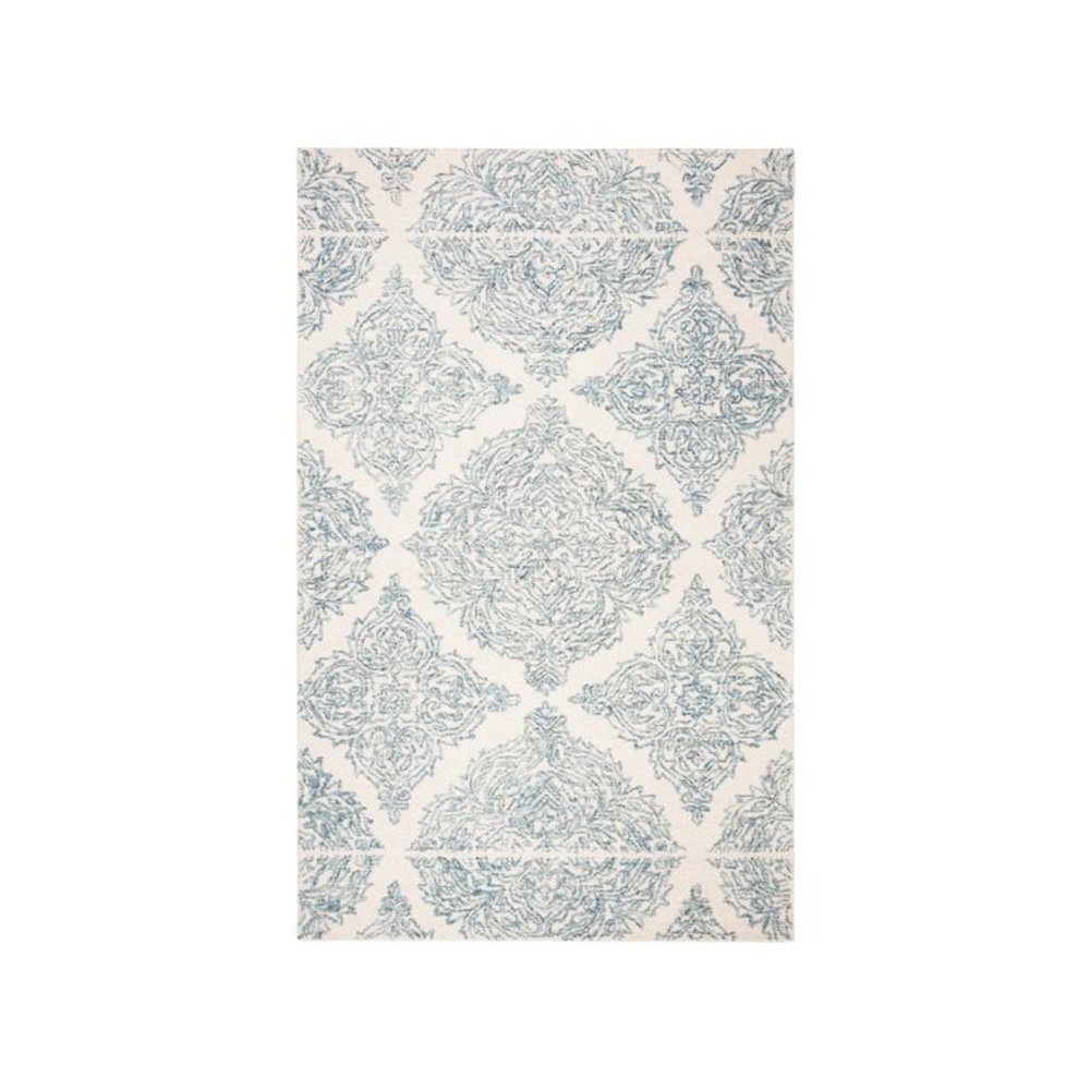 Abstract, IVORY / BLUE, 2'-3" X 8', Area Rug, ABT346M-28