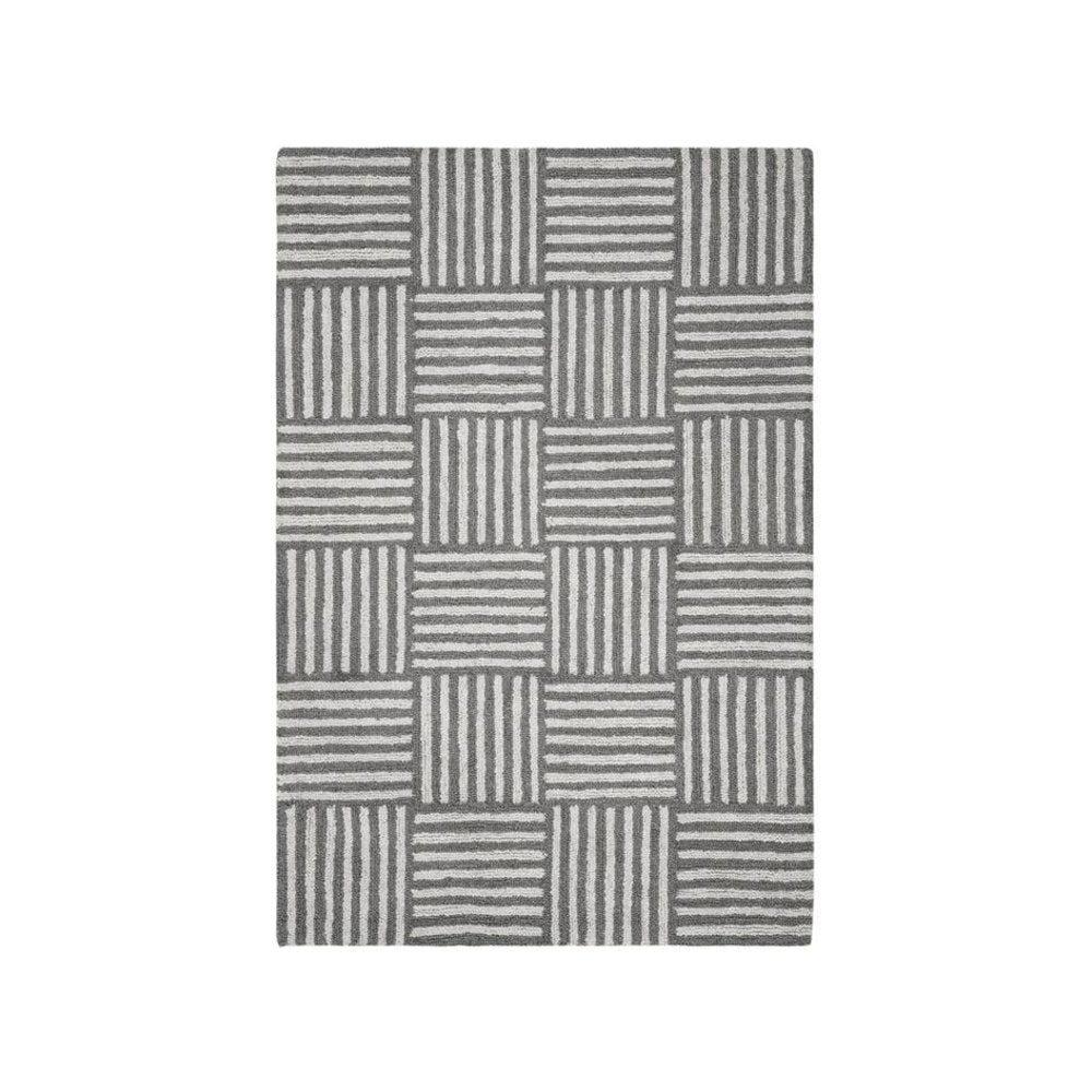 Abstract, IVORY / DARK GREY, 2'-3" X 8', Area Rug, ABT602A-28