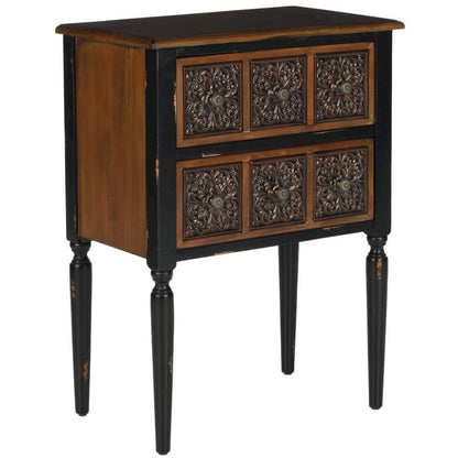 KENNETH 2 DRAWER SIDE TABLE