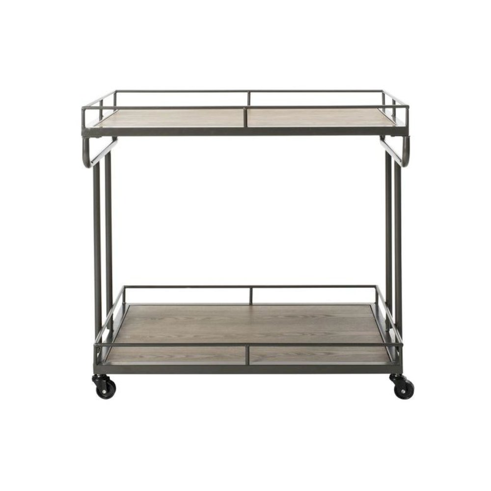 DAWSON 2 TIER RECTANGLE BAR CART