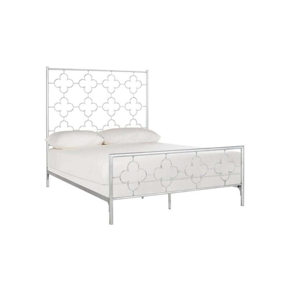 Safavieh Morris Geometric Glam Lattice Metal Bed