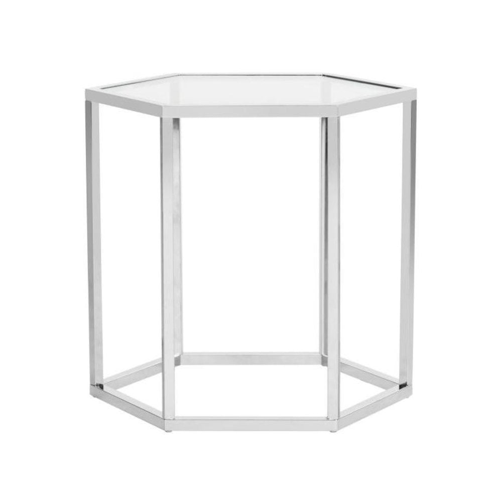 TEAGAN GLASS END TABLE