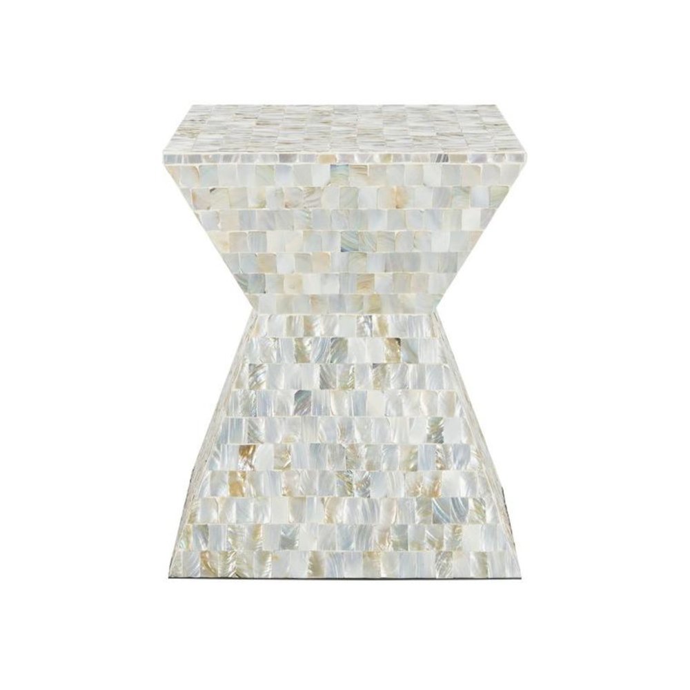 AQUAMARINE SQUARE MOSAIC STOOL