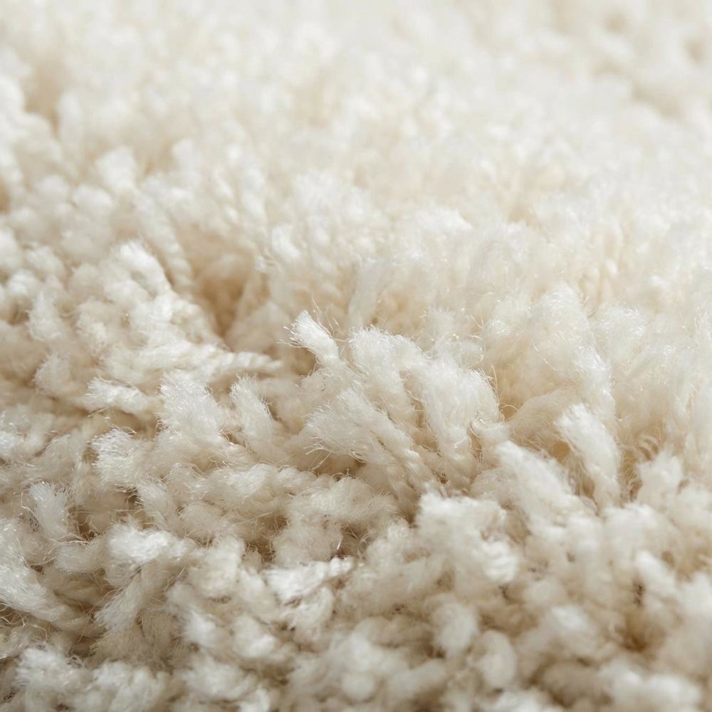 Ivory and Beige Area Rug, Power Loomed Large Rectangle Design for Living Room