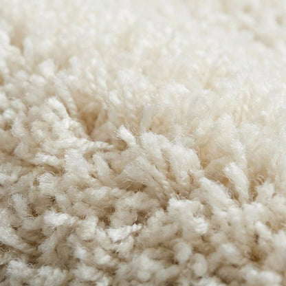 Ivory and Beige Area Rug, Power Loomed Large Rectangle Design for Living Room