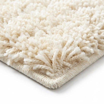 Ivory and Beige Area Rug, Power Loomed Large Rectangle Design for Living Room