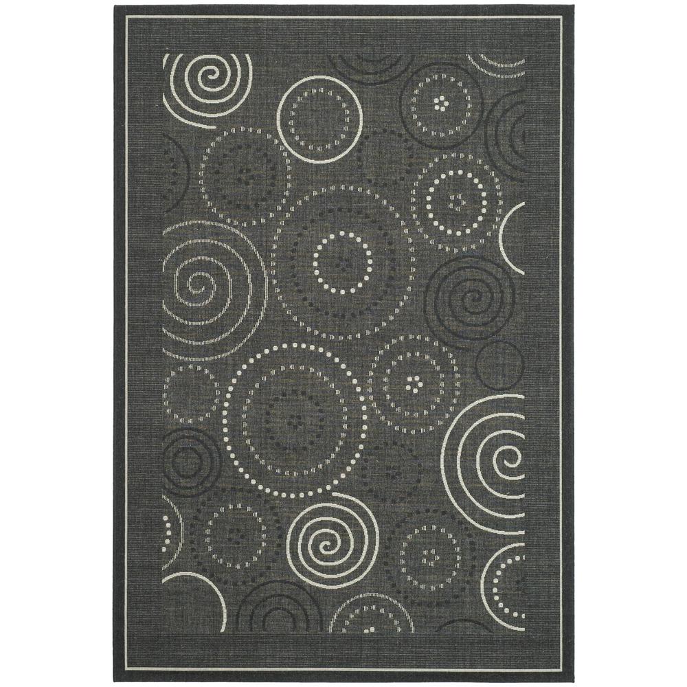 COURTYARD, BLACK / SAND, 9' X 12', Area Rug, CY1906-3908-9