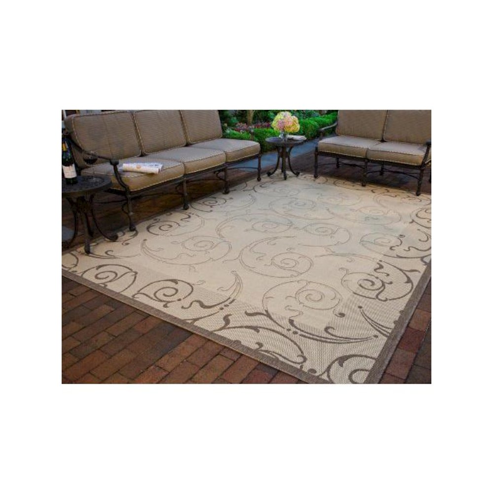 COURTYARD, NATURAL / BROWN, 9' X 12', Area Rug, CY2665-3001-9