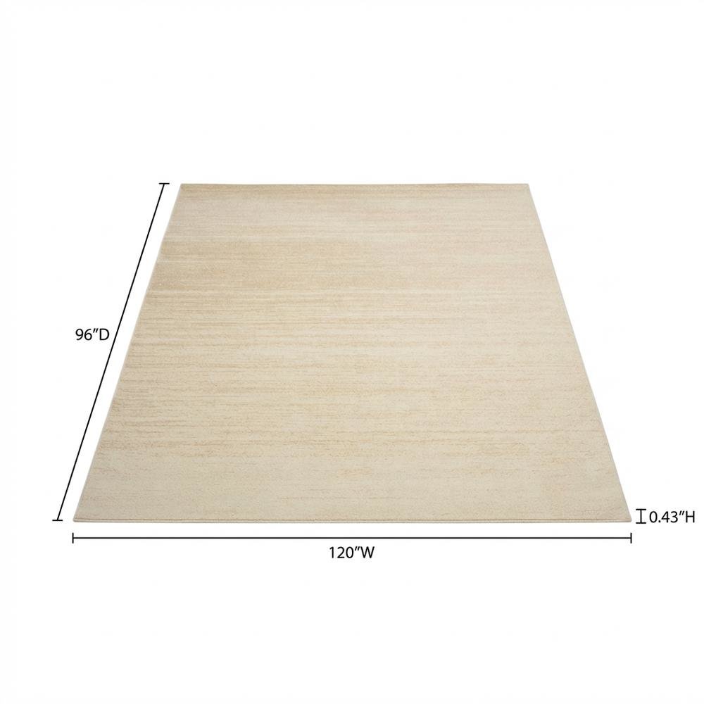 Cream and champagne area rug with polypropylene pile, power loomed