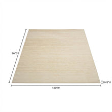 Cream and champagne area rug with polypropylene pile, power loomed