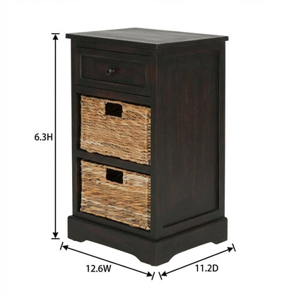 Brown, Side Table, Quality Build, Durable Wood Frame