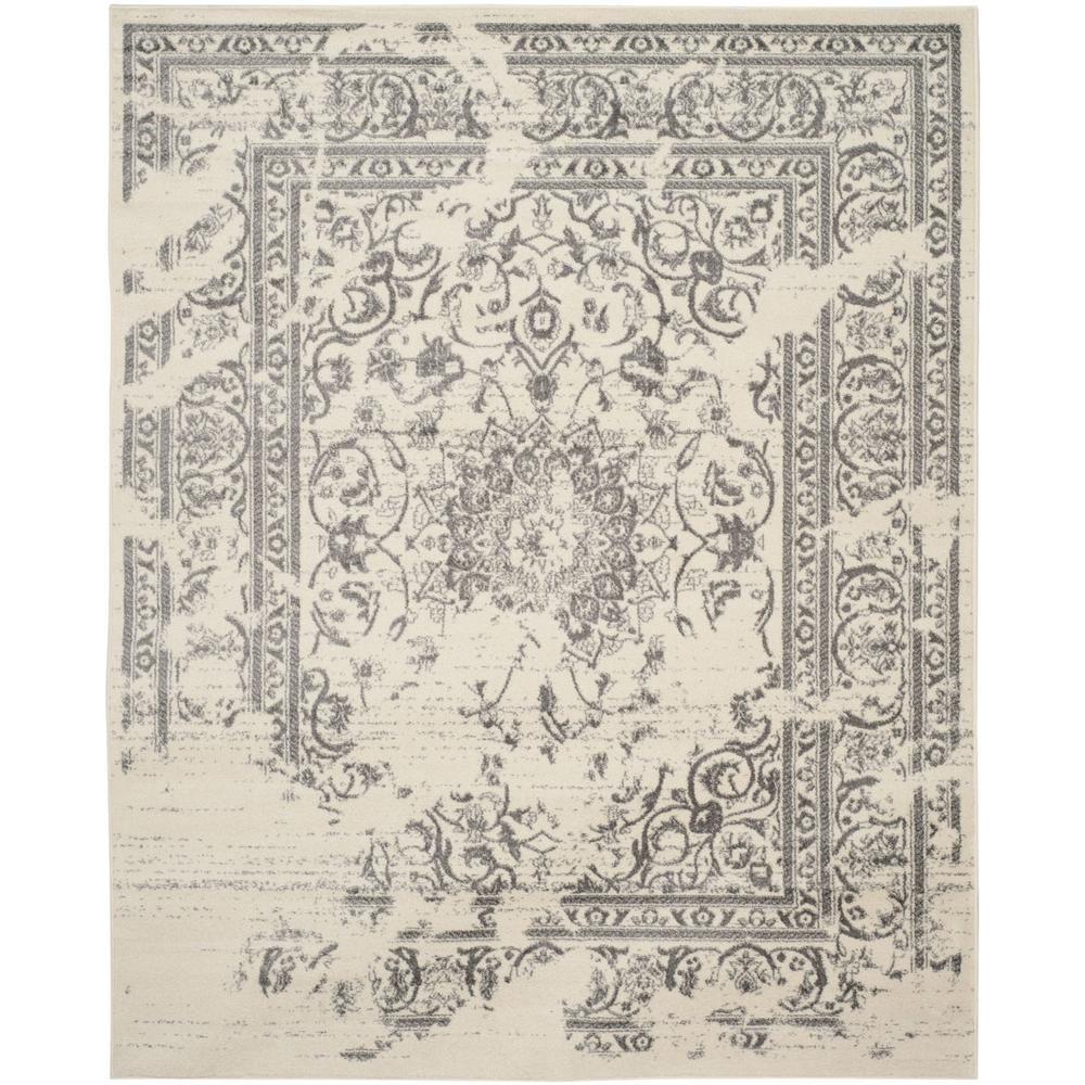 Adirondack, IVORY / SILVER, 12' X 18', Area Rug, ADR101B-1218