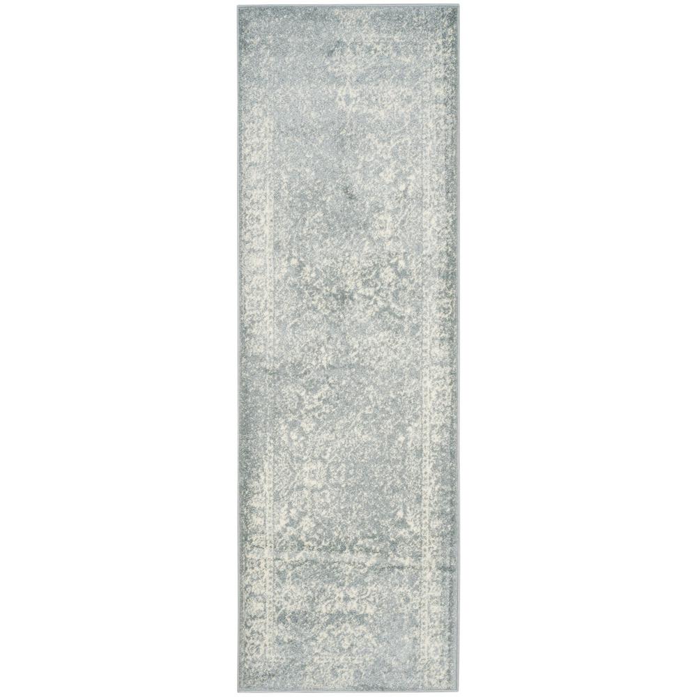 Adirondack, SLATE / IVORY, 2'-6" X 12', Area Rug, ADR109T-212