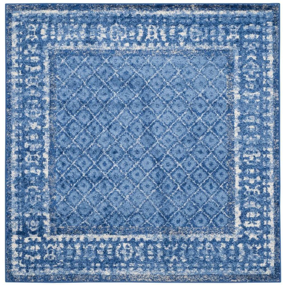 Adirondack, LIGHT BLUE / DARK BLUE, 6' X 6' Square, Area Rug, ADR110F-6SQ