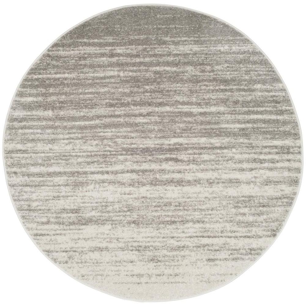 Adirondack, LIGHT GREY / GREY, 4' X 4' Round, Area Rug, ADR113C-4R