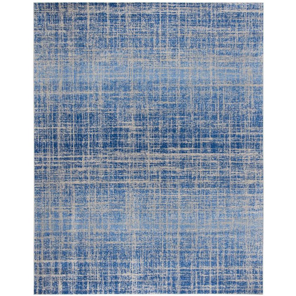 Adirondack, BLUE / SILVER, 9' X 12', Area Rug